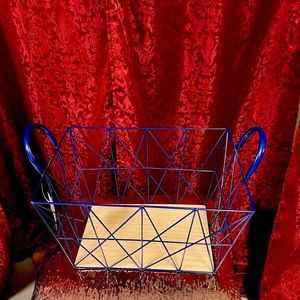 Brand New Navy Wire Basket